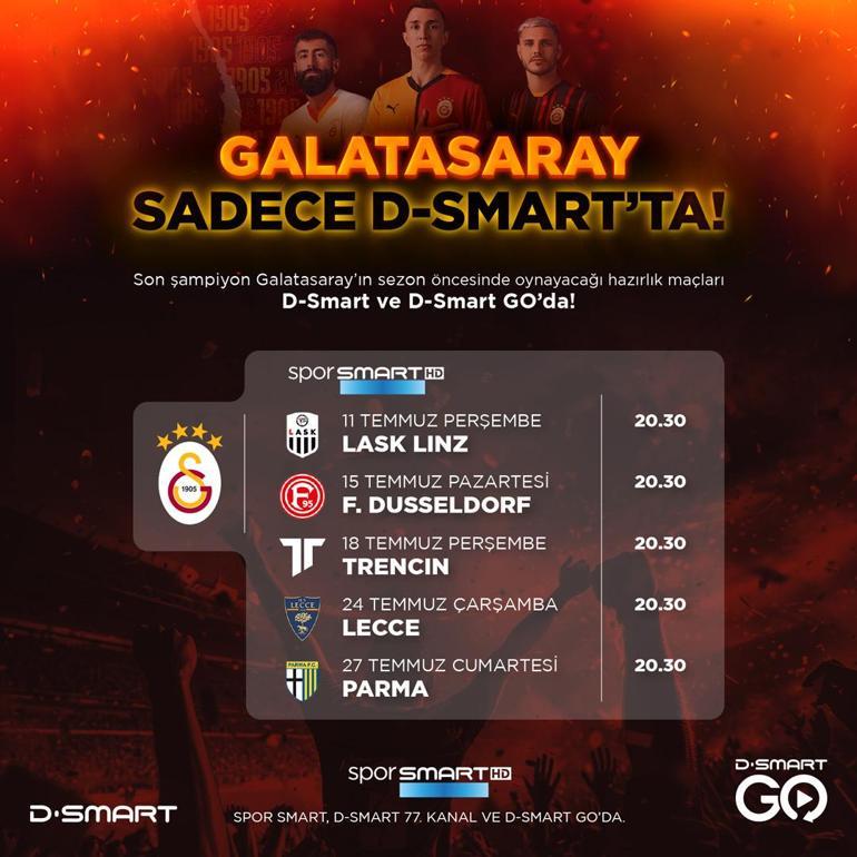 Galatasaray'ın ilk maçına geri sayım başladı.  Rakip LASK Linz...