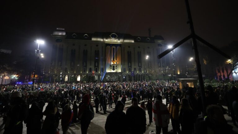 Gürcistan’da AB yanlısı göstericilerin protestoları devam etti