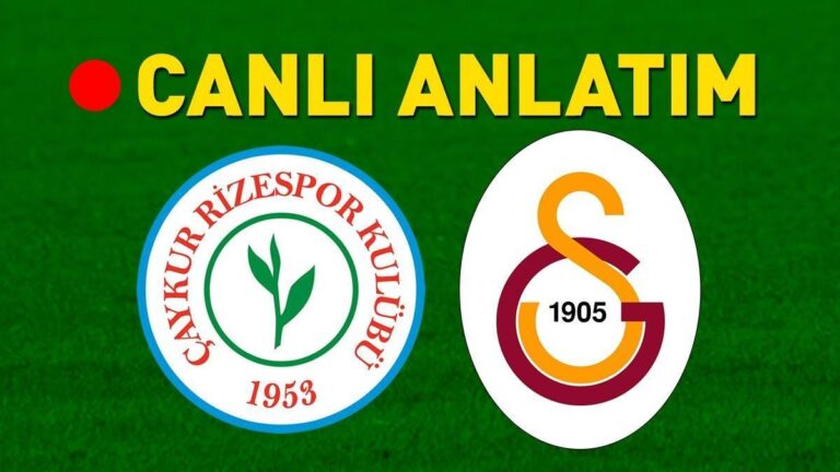 Galatasaray, Eleştirel Çaykur Rizero seyahat ediyor! Yıldızlar 11’e dönüyor …