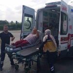 Araba çaycuma'da hastayı seven ambulansla çarpıştı