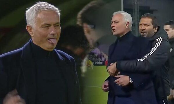 Jose Mourinho son anda zaferi yakaladı! Önce dilini çıkardı, ardından topu fırlattı…