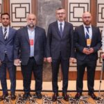 İletişim Direktörü Duran Gazze'de çalışan gazetecilerle buluştu